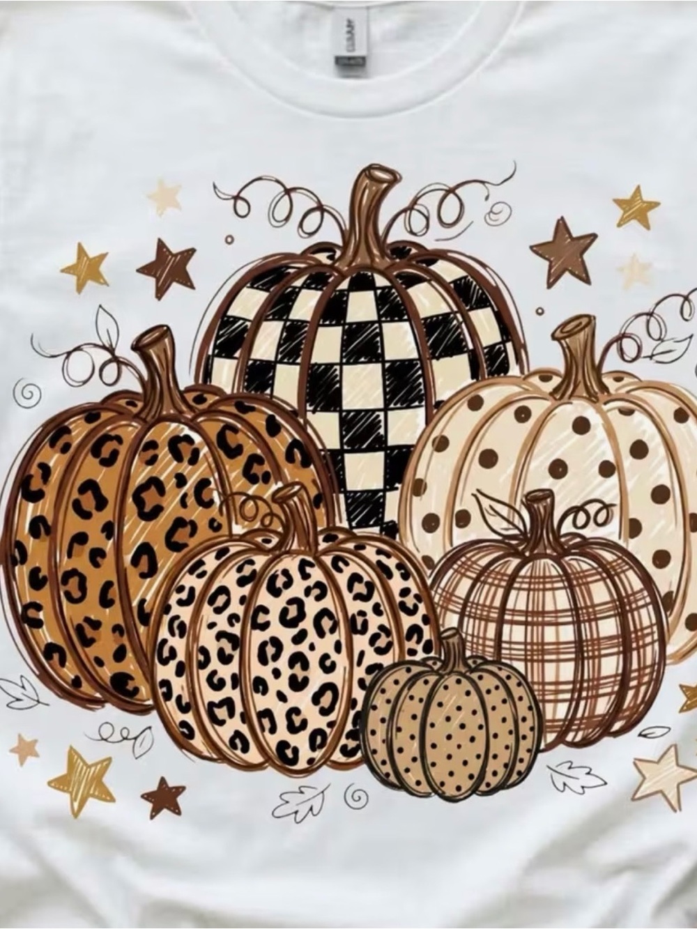 Holiday Pumpkin Graphic Tee - Size Medium - Picture 2 of 2